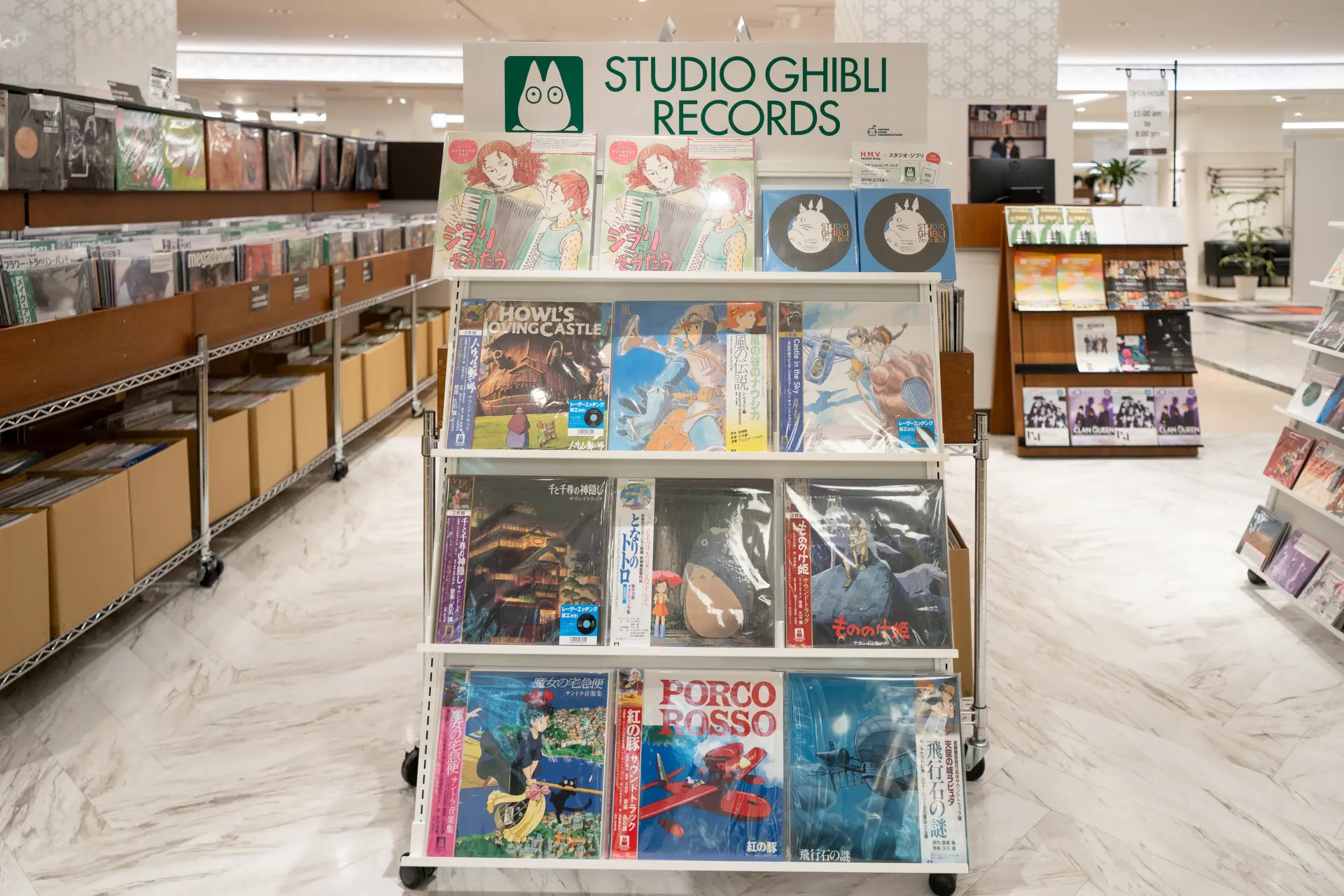 A Ghibli section popular both in Japan and overseas
