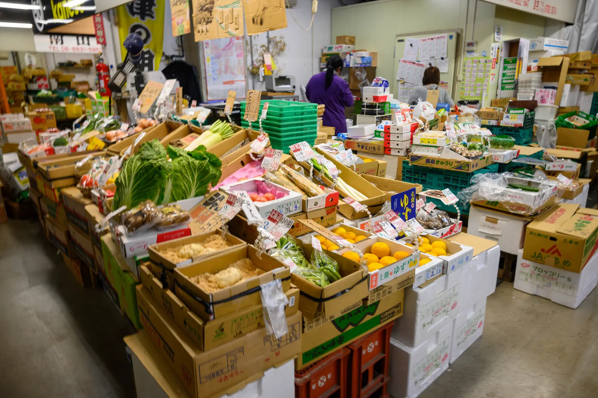 木津市場の名物「木津の朝市」