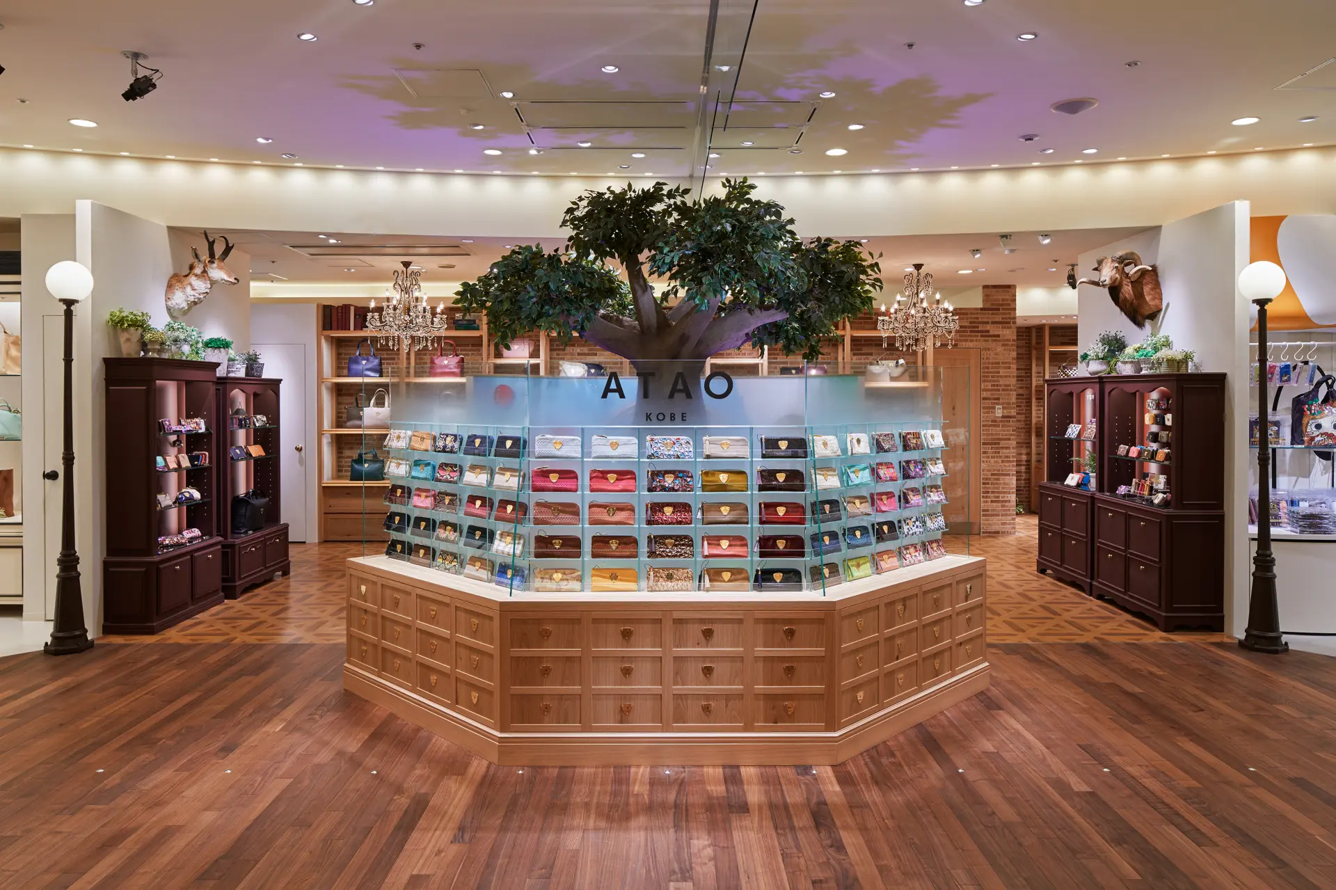 The baobab tree welcomes visitors alongside the wallet lineup