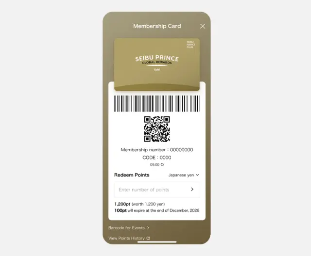 Use accumulated points to save on stays and shopping.