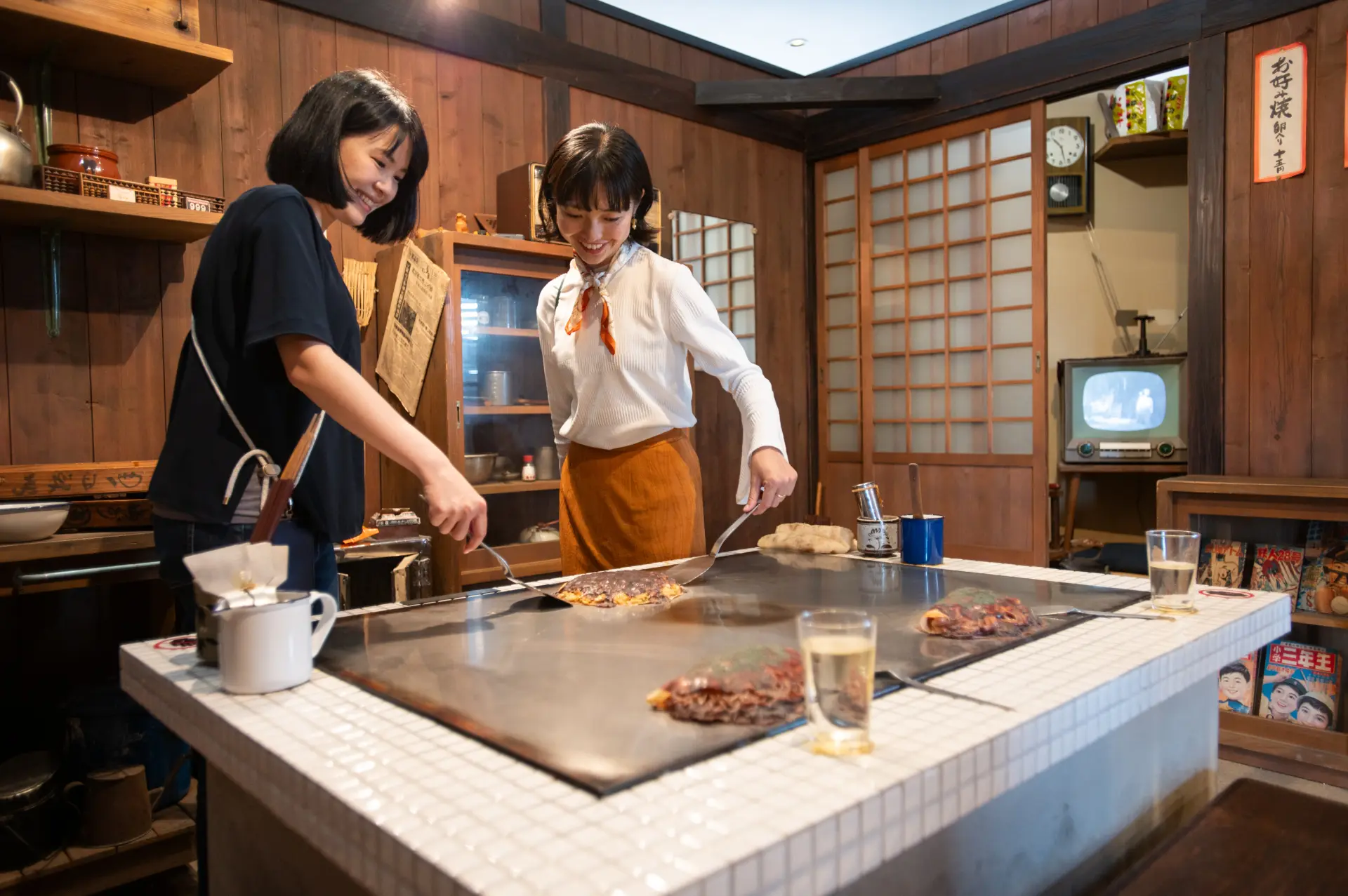 Hiroshima-style okonomiyaki is a symbol of postwar recovery.