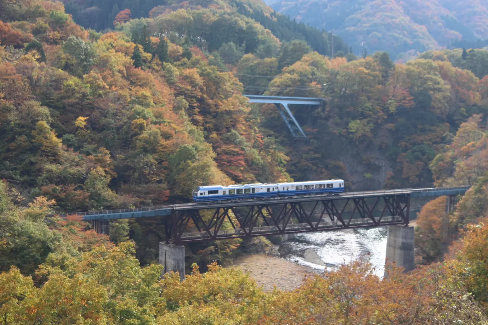 第三大川橋梁を渡る