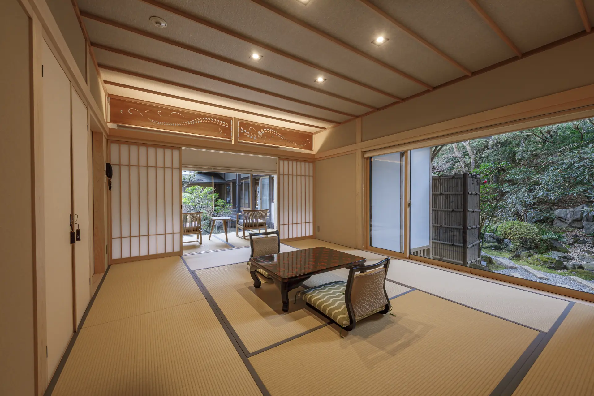 Guests are welcomed with elegant surroundings and thoughtfully prepared shojin ryori, or Buddhist vegetarian cuisine.