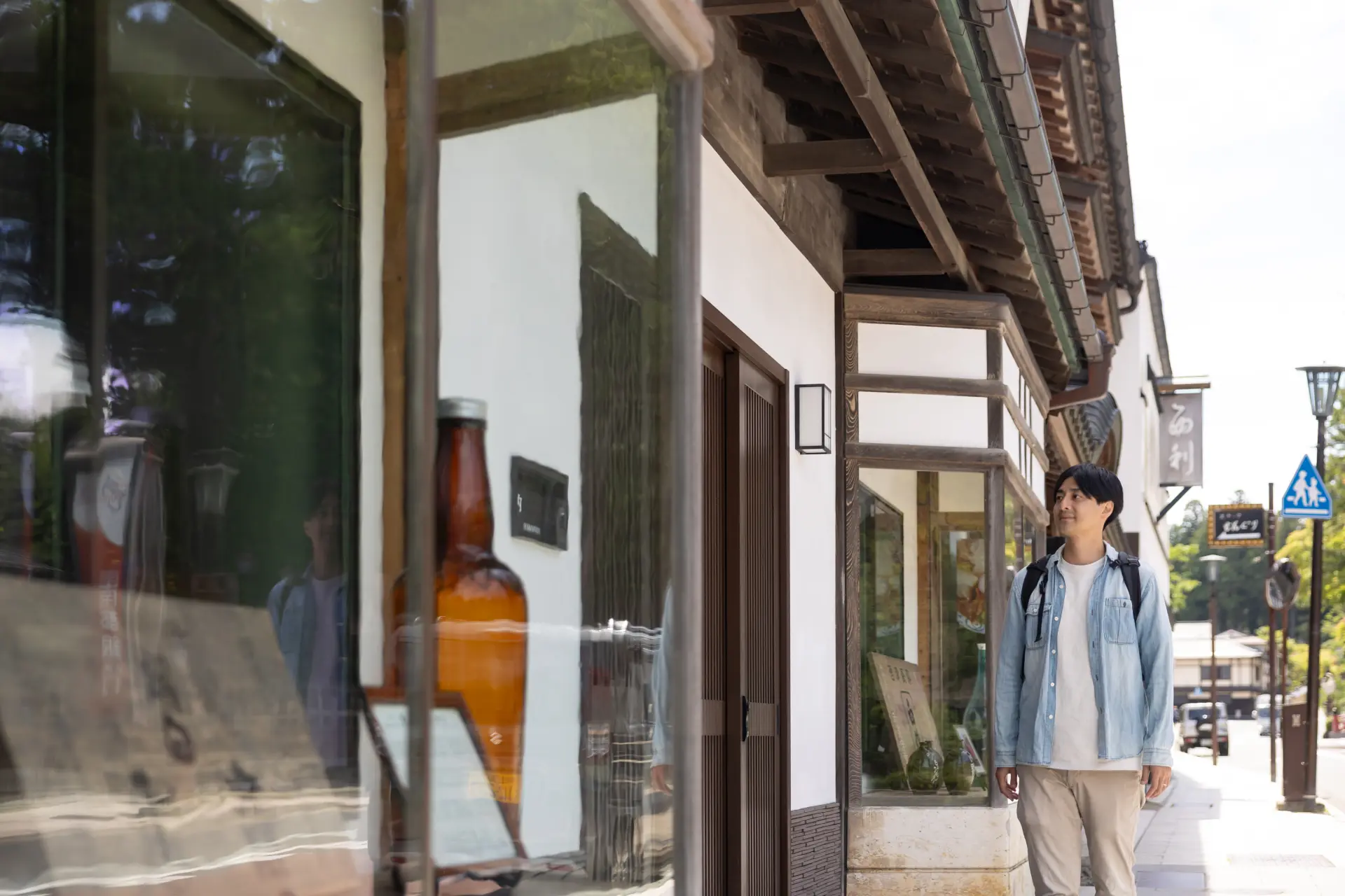 Traditional confectionery shops, souvenir stores, and other establishments line streets that retain their historic atmosphere.