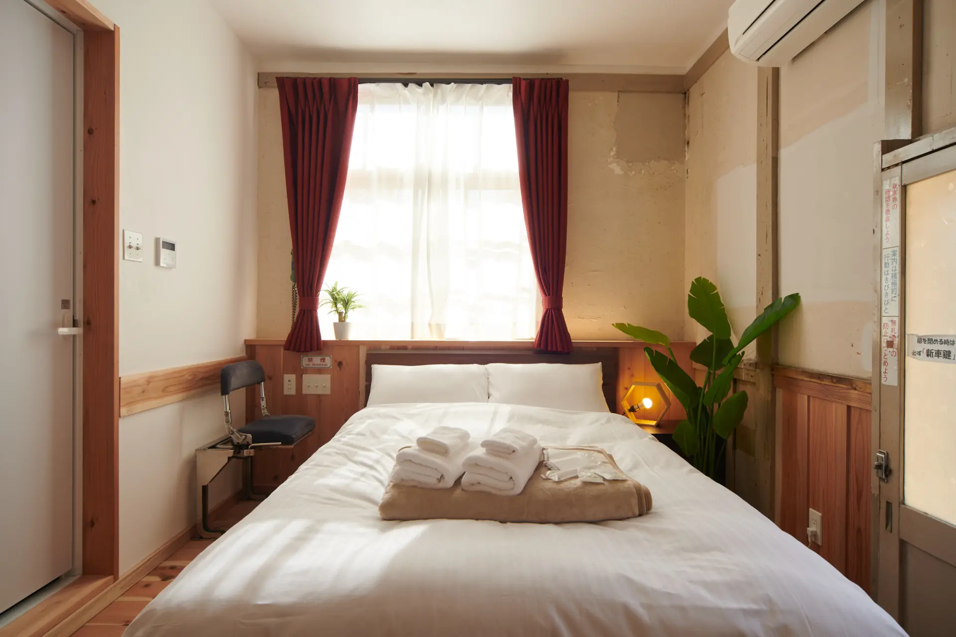 The Tenku Room, renovated from a former train crew waiting room
