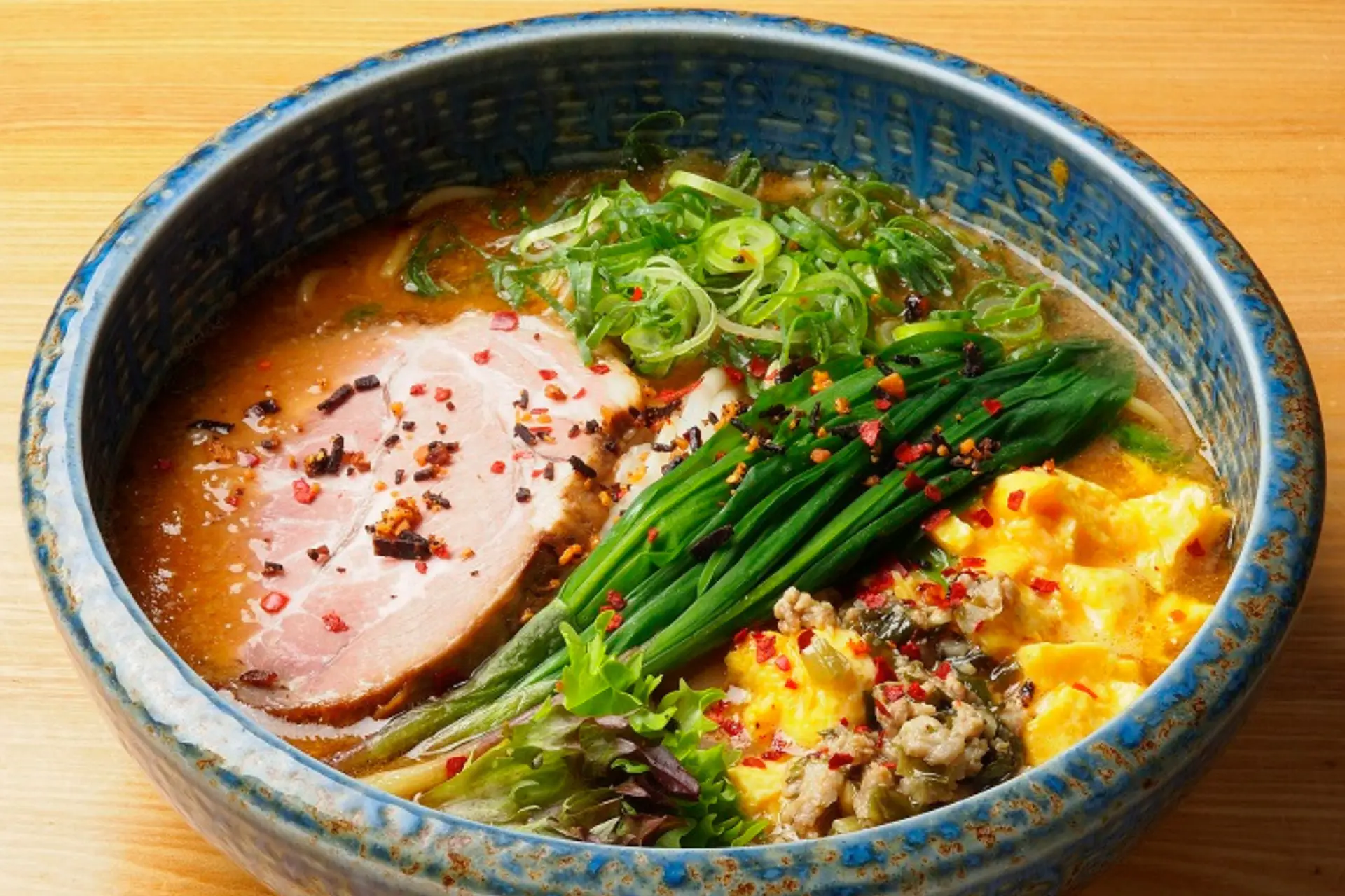 濃厚なみそスープの香りが食欲そそられる、人気No.1メニュー「元気のでるみそラーメン」
