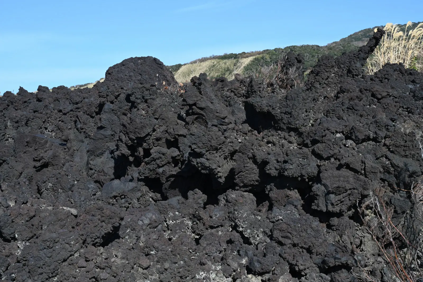 在火山體驗步道也能欣賞熔岩造就的天然形態之美