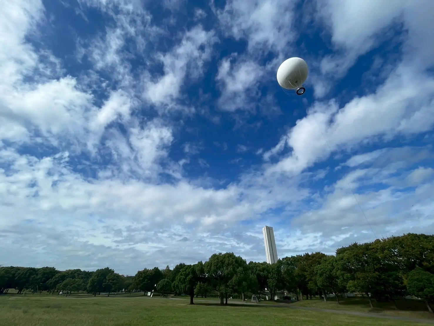 緑豊かな大仙公園から、気球に乗って堺の空をゆったり散歩