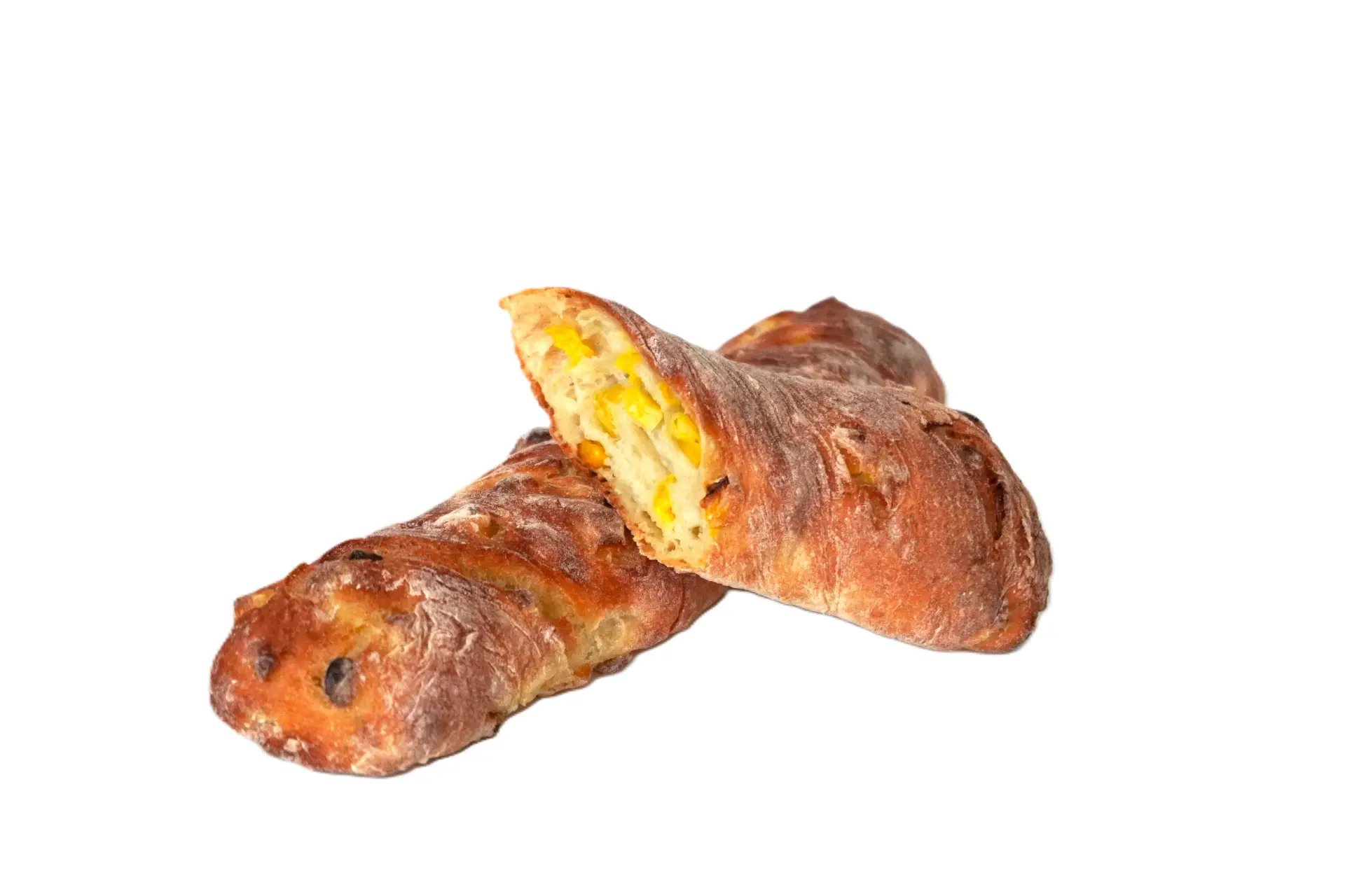 外皮酥脆內裡Q彈，飽滿玉米粒扎實鑲嵌其中，香氣撲鼻