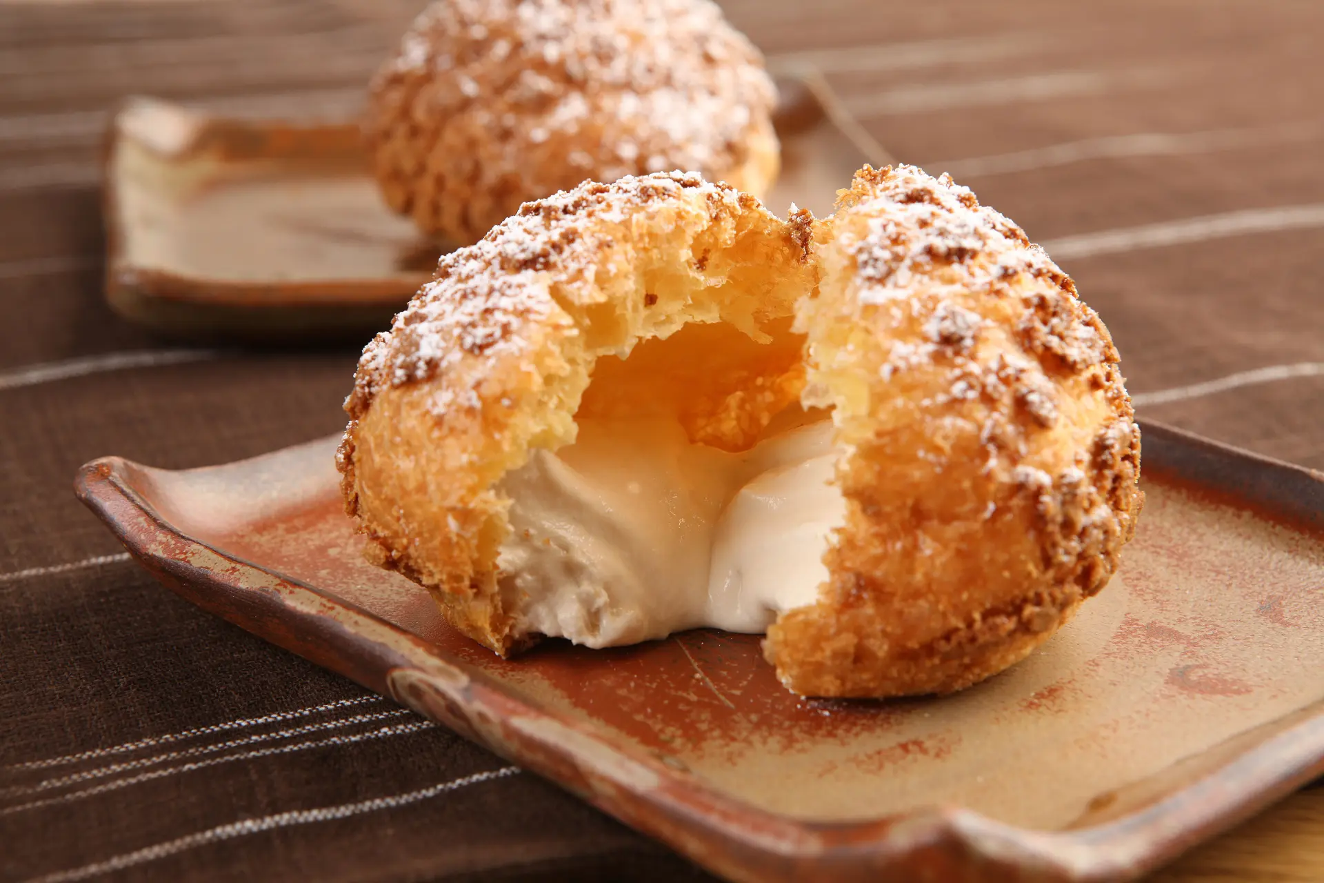 The exclusive Pumpkin Cream Puff made with locally grown pumpkin