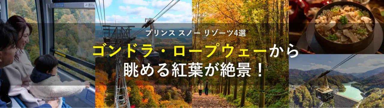 ゴンドラ・ロープウェーから眺める紅葉が絶景！プリンス スノー リゾーツ4選