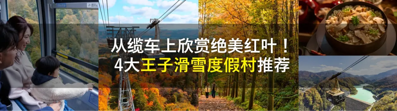 从缆车上欣赏绝美红叶！4大王子滑雪度假村推荐