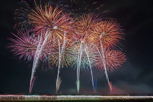 2025年開催（第109回）の足利花火大会の様子