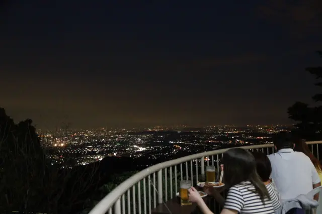 전망석에서 바라보는 거리 풍경