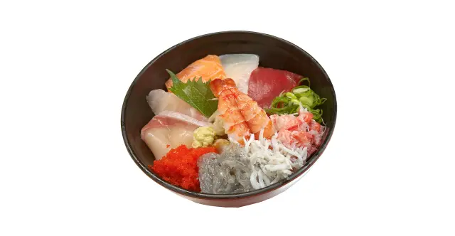 Seafood rice bowls made with the freshest fish of the day, based on the daily catch.