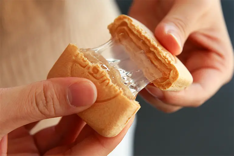 飴もなか　長命堂　和菓子　25食分 飴もなか 10個 長命堂飴舗（ちょうめいどうあめほ）の珍菓 あめ