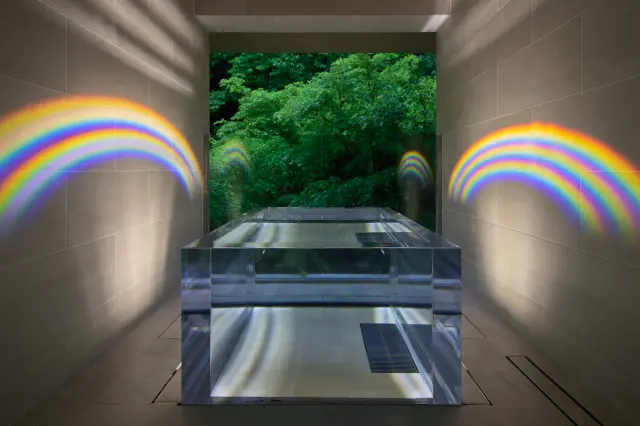 アートと一体化した特別室も