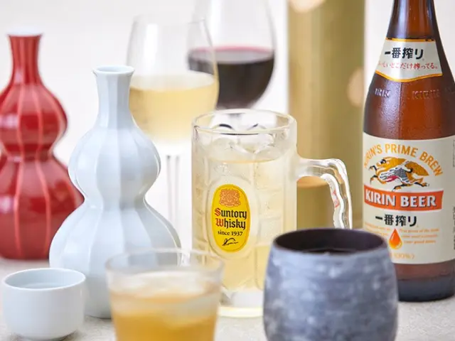 バラエティ豊かなドリンクメニューに加え、飲み放題メニューも揃う