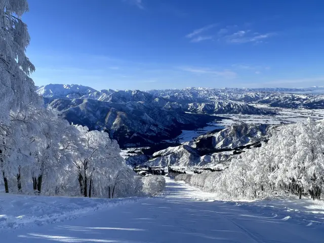 豪雪で知られる「八海山」ならではの深い雪が魅力
