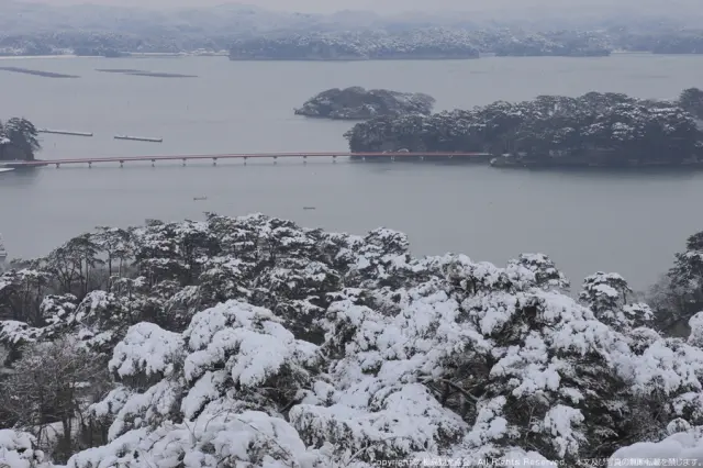 雪景色も楽しめる　画像提供：（一社）松島観光協会