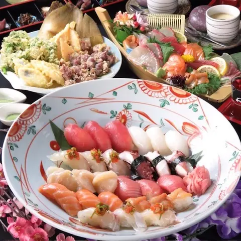 お寿司と天ぷらの70分食べ放題コースもある（事前予約制）