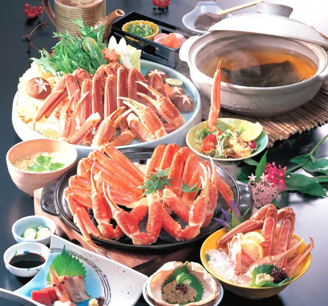 思う存分カニを食べられる「かに三昧コース」