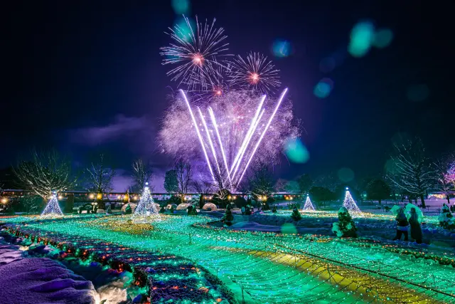 期間によって魅力の異なる花火を演出してくれる