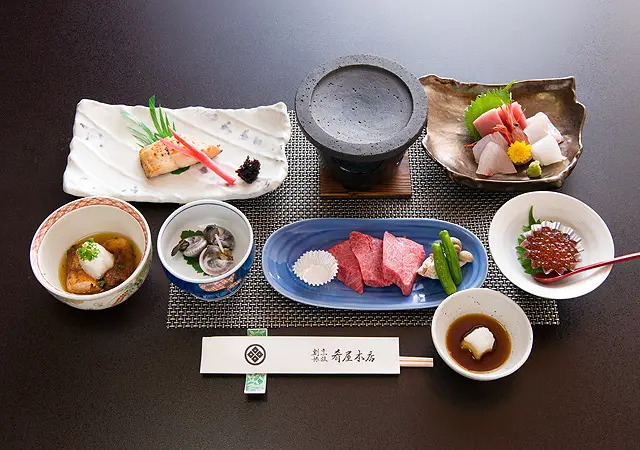 贅沢が詰まった「常陸牛御膳」