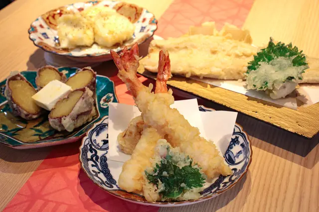旬の食材を使用した「天ぷら」