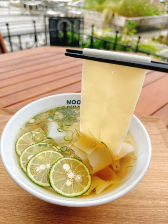 もちもち感のある自家製きしめん
