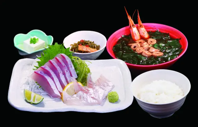 料理長が厳選した海鮮が味わえる「おすすめ定食」