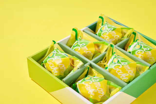 パッケージに入ったレモンケーキ