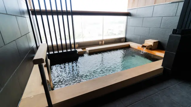 眺めの良い貸切風呂もあり（要事前予約）