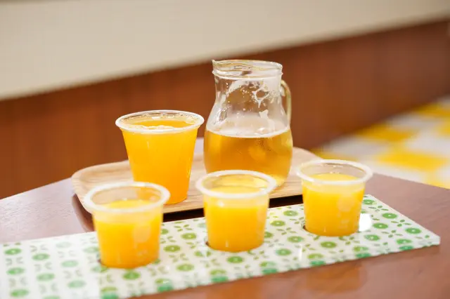 「みかんビール」などアルコールメニューもある