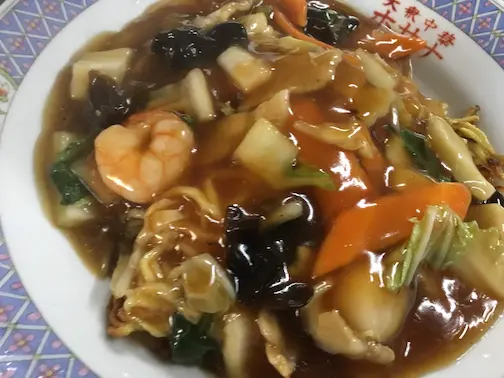 「五目あんかけ焼きそば」