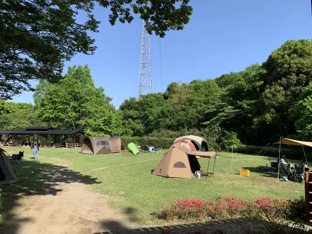デイキャンプや宿泊キャンプが楽しめる（事前予約制）