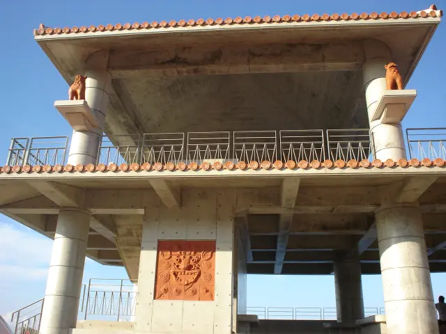 兩層樓的觀景台外觀