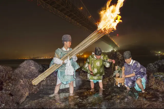 伝統の和布刈神事 ©M.Sakamoto