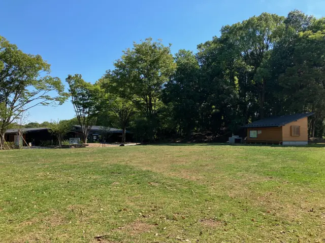 自然豊かな広場と樹林地を活かし、自由な遊びができる自由広場