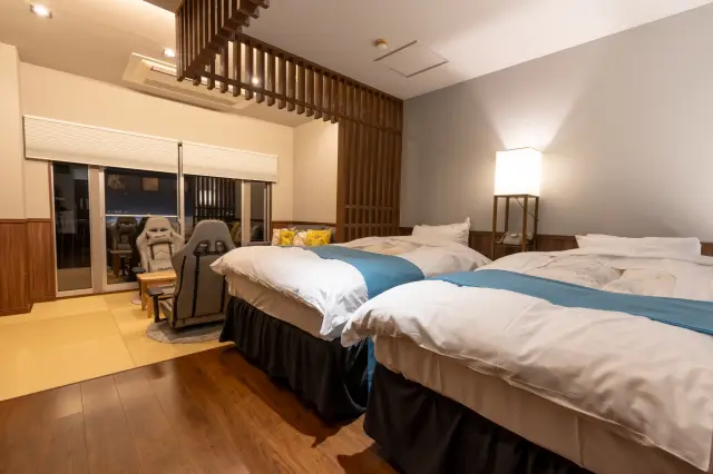 客室は和室と和洋室を完備