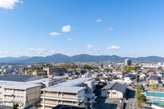本丸跡から見た眺望