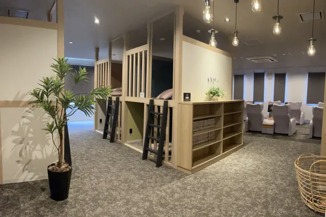 個室感覚を味わえるおこもりスペース