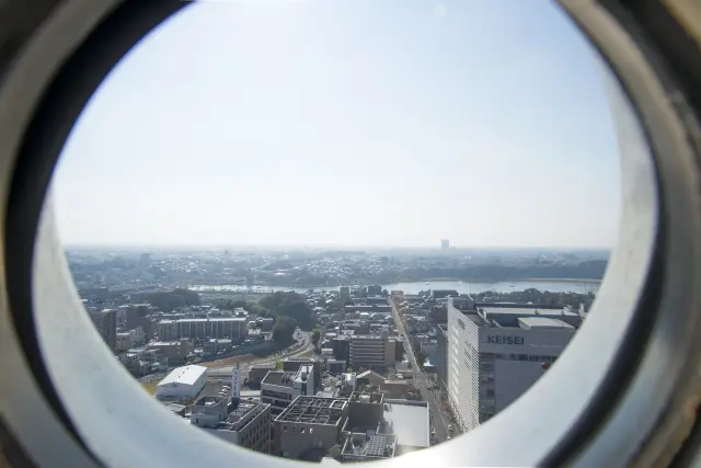 タワー展望室から水戸市街を眺められる
提供:水戸芸術館