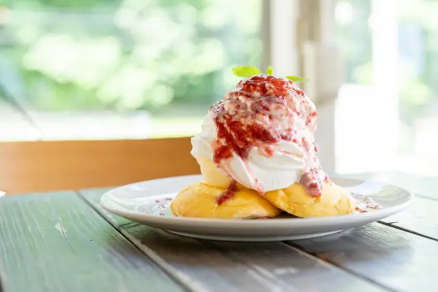 ふわふわのパンケーキがイチオシ