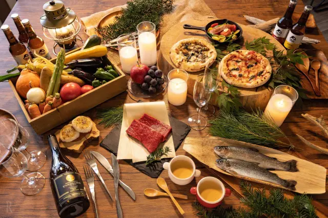 長野県産の食材をふんだんに使ったバーベキュー