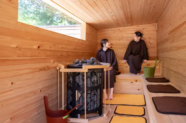 屋外サウナ「Forest Sauna」は貸切も可能