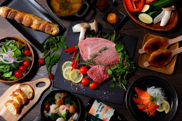 「りんご信州牛」など地元食材をバーベキューで堪能