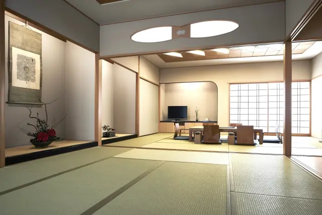 畳の上でくつろげる和室