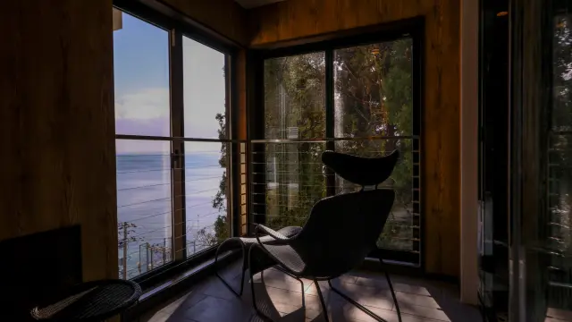 半露天風呂付客室の「杜の棟」