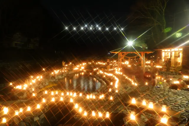 例年クリスマスシーズンには「キャンドルファンタジーin湯原温泉」を開催